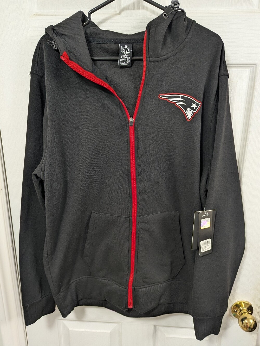 New England Patriots NFL Full Zip Hoodie Men’s Large NWT